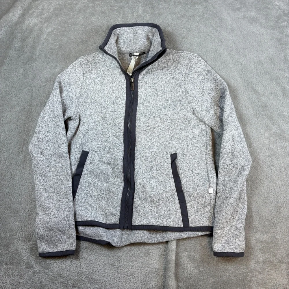 Lululemon Jacket Women 2 Radiant Jacket Full Zip‎ Sweater Knit Grey Fleece